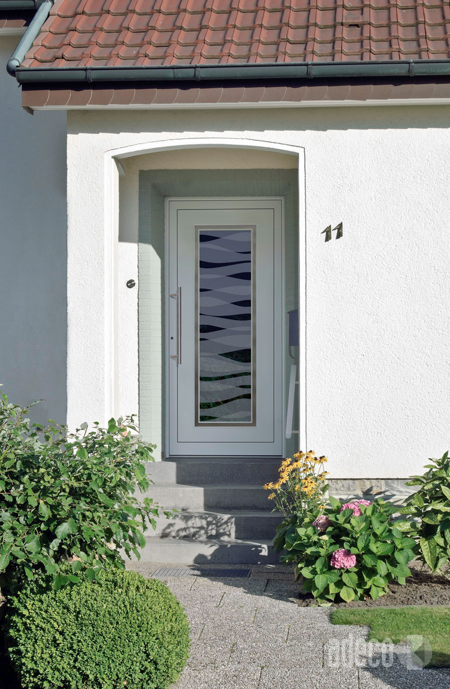 Adeco 100 tueren weisse hausfassaden Delion Ss2 Wellen Objekt2 2015